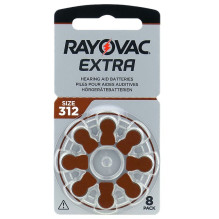 Rayovac Extra 312 hearing aid batteries 80 pcs.