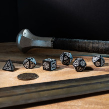The Witcher Geralt Silver Sword Dice Set Black And Silver Sp The Witcher Geralt Silver Sword Dice Set Black And Silver Sp