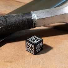 The Witcher Geralt Silver Sword Dice Set Black And Silver Sp The Witcher Geralt Silver Sword Dice Set Black And Silver Sp