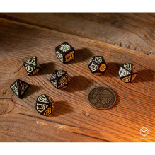 The Witcher Ciri The Zireael kauliukų rinkinys juodos ir smėlio sp