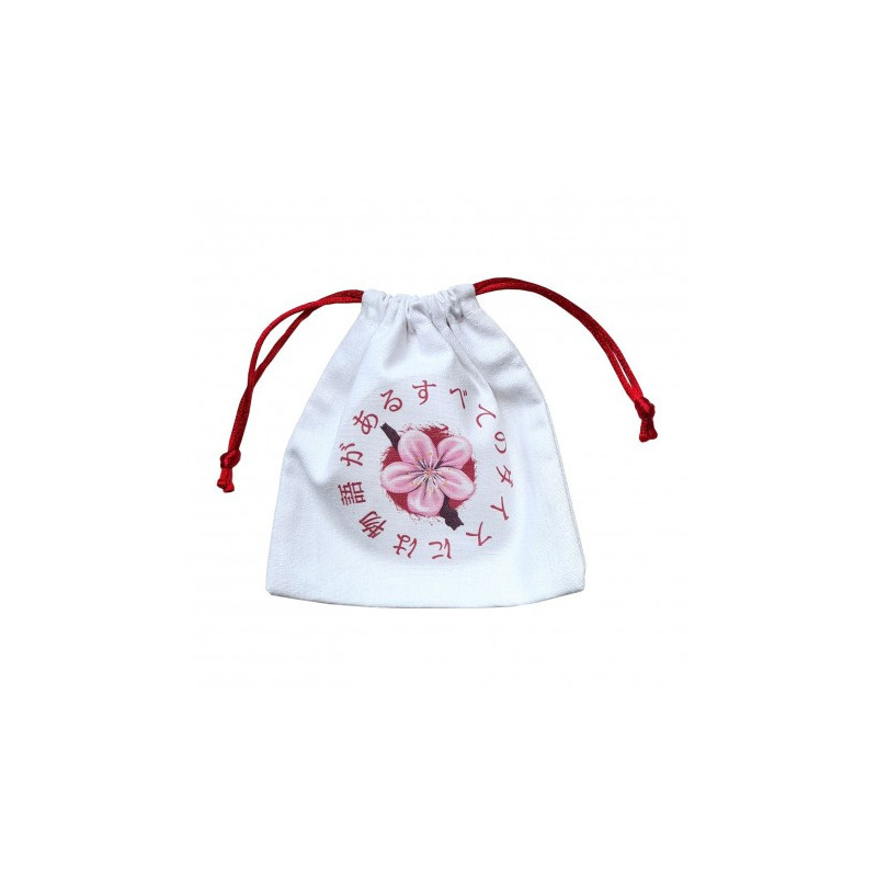 Japanese - Breath Of Spring Dice Bag (White With Colorful Motifs)
