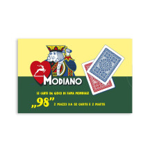 ''98'' Poker Cards 2 Decks Set Modiano (Red Blue) ''98'' Poker Cards 2 Decks Set Modiano (Red Blue)