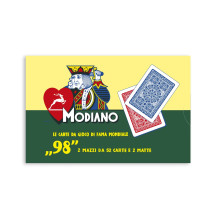 ''98'' Poker Cards 2 Decks Set Modiano (Red Blue) ''98'' Poker Cards 2 Decks Set Modiano (Red Blue)
