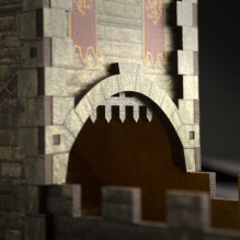 Color Medieval Dice Tower Color Medieval Dice Tower