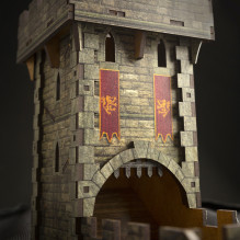 Color Medieval Dice Tower Color Medieval Dice Tower
