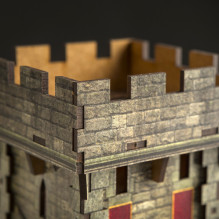 Color Medieval Dice Tower Color Medieval Dice Tower