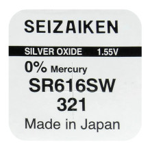 Seizaiken 321 (SR616SW) silver oxide batteries 10 pcs. Seizaiken 321 (SR616SW) silver oxide batteries 10 pcs.