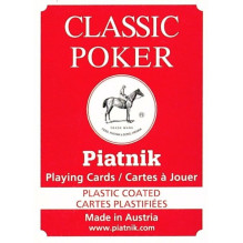 Piatnik Classic 2 Index Pokerio kortų kaladė 1 vnt. (raudona arba mėlyna)