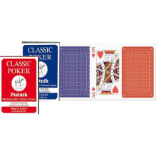 Piatnik Classic 2 Index Pokerio kortų kaladė 1 vnt. (raudona arba mėlyna)