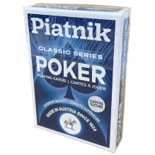 Piatnik Classic Series 4 Index Pokerio kortos 1 vnt. (raudonos arba mėlynos) Piatnik Classic Series 4 Index Pokerio kortos 1 vnt. (raudonos arba mėlynos)