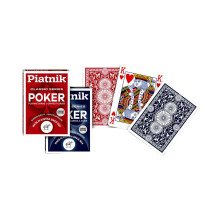 Piatnik Classic Series 4 Index Pokerio kortos 1 vnt. (raudonos arba mėlynos) Piatnik Classic Series 4 Index Pokerio kortos 1 vnt. (raudonos arba mėlynos)