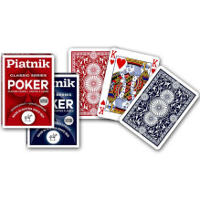 Piatnik Classic Series 4 Index Pokerio kortos 1 vnt. (raudonos arba mėlynos) Piatnik Classic Series 4 Index Pokerio kortos 1 vnt. (raudonos arba mėlynos)