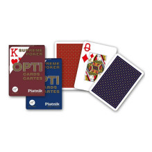 Piatnik Opti Supreme Jumbo Index Pokerio kortų kaladė 1 vnt. (raudona arba mėlyna) Piatnik Opti Supreme Jumbo Index Pokerio kortų kaladė 1 vnt. (raudona arba mėlyna)