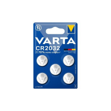 Varta CR2032 (6032) monetinės ličio baterijos 5 vnt. Varta CR2032 (6032) monetinės ličio baterijos 5 vnt.