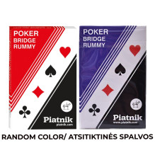 Piatnik Poker-Bridge-Rummy kortos 1 vnt. (raudonos arba mėlynos)