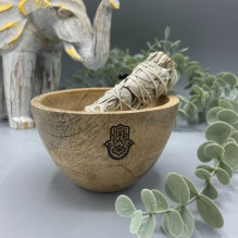 Medinis smilkalų ir ritualų dubenėlis - Hamsa Ancient Wisdom (12x7) Medinis smilkalų ir ritualų dubenėlis - Hamsa Ancient Wisdom (12x7)