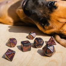 DOGS Dice Set: Luna kauliukų rinkinys DOGS Dice Set: Luna kauliukų rinkinys
