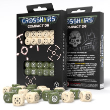 Crosshairs Compact D6 RPG Dice Set (Sand Olive) Crosshairs Compact D6 RPG Dice Set (Sand Olive)