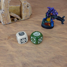Crosshairs Compact D6 RPG Dice Set (Sand Olive) Crosshairs Compact D6 RPG Dice Set (Sand Olive)