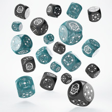Crosshairs Compact D6 RPG Dice Set (Storm Blue Black Sp.) Crosshairs Compact D6 RPG Dice Set (Storm Blue Black Sp.)
