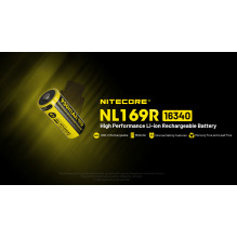 NITECORE 16340 NL169R 950mAh USB-C baterija 1 vnt. NITECORE 16340 NL169R 950mAh USB-C baterija 1 vnt.