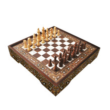 Vip Chess Set Pearl Lux L dydžio šachmatų rinkinys Star