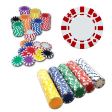 Pokerio žetonai 50 vnt. (raudonos spalvos) Star