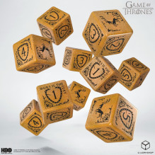 Game of Thrones. Baratheon kauliukų rinkinys 10xD6 Q-WORKSHOP Game of Thrones. Baratheon kauliukų rinkinys 10xD6 Q-WORKSHOP