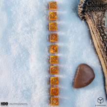 Game of Thrones. Baratheon kauliukų rinkinys 10xD6 Q-WORKSHOP Game of Thrones. Baratheon kauliukų rinkinys 10xD6 Q-WORKSHOP