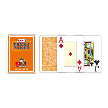 Modiano Texas Poker Hold Em Jumbo Index kortos (oranžinės)