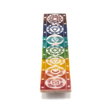 Soapstone Seven Chakra smilkalų laikiklis Soapstone Seven Chakra smilkalų laikiklis