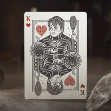 Harry Potter Hufflepuff Geltonos Theory11 žaidimo kortos