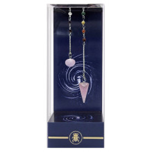 Premium Rose Quartz Chakra Pendulum Švytuoklė Lo Scarabeo Premium Rose Quartz Chakra Pendulum Švytuoklė Lo Scarabeo