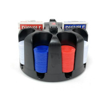 Bicycle besisukantis pokerio žetonų (poker chip rack) stovas su rankena, 200x žetonų, 2 kortų kaladėlės Bicycle besisukantis pokerio žetonų (poker chip rack) stovas su rankena, 200x žetonų, 2 kortų kaladėlės