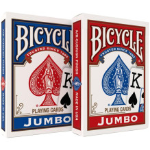 Bicycle Jumbo Blister Pack 2 kortų kaladės (Mėlynos ir raudonos) Bicycle Jumbo Blister Pack 2 kortų kaladės (Mėlynos ir raudonos)