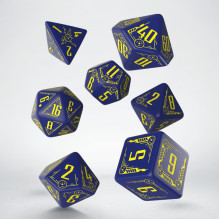 Galactic Dice RPG kauliukų rinkinys mėlynos ir geltonos sp Galactic Dice RPG kauliukų rinkinys mėlynos ir geltonos sp