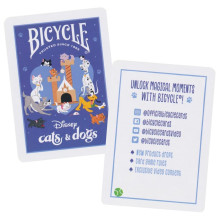 Disney Cats and Dogs žaidimo kortos Bicycle Disney Cats and Dogs žaidimo kortos Bicycle