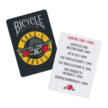 Guns N' Roses žaidimo kortos Bicycle Guns N' Roses žaidimo kortos Bicycle