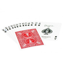 Bicycle Rider Standard Poker Cards with Gold Edge (Red)