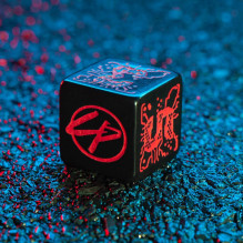 Cyberpunk RED Essential kauliukų rinkinys juodos ir raudonos spalvos Cyberpunk RED Essential kauliukų rinkinys juodos ir raudonos spalvos