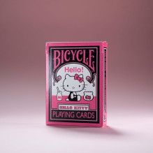 Hello Kitty Black &amp; Pink žaidimo kortos Bicycle