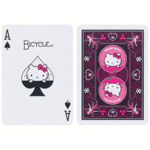 Hello Kitty Black & Pink žaidimo kortos Bicycle Hello Kitty Black & Pink žaidimo kortos Bicycle