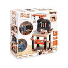 Žaislinis dirbtuvių stalas, - Smoby Black+Decker Žaislinis dirbtuvių stalas, - Smoby Black+Decker
