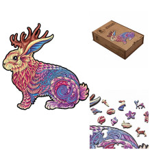 Jackalope Dėlionė Iš Medžio...