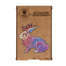 Jackalope Dėlionė Iš Medžio M Dydis (150 detalių) Fantasy Puzzles Jackalope Dėlionė Iš Medžio M Dydis (150 detalių) Fantasy Puzzles