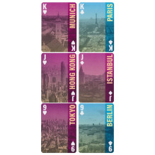 Cities of the World žaidimo kortos Bicycle Cities of the World žaidimo kortos Bicycle