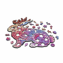 Jackalope Dėlionė Iš Medžio L Dydis (300 detalių) Fantasy Puzzles Jackalope Dėlionė Iš Medžio L Dydis (300 detalių) Fantasy Puzzles