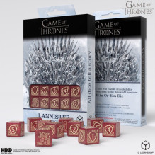 Game of Thrones. Lannister kauliukų rinkinys 10xD6 Q-WORKSHOP Game of Thrones. Lannister kauliukų rinkinys 10xD6 Q-WORKSHOP
