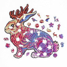 Jackalope Dėlionė Iš Medžio XL Dydis (600 detalių) Fantasy Puzzles Jackalope Dėlionė Iš Medžio XL Dydis (600 detalių) Fantasy Puzzles