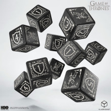 Game of Thrones. Night's Watch kauliukų rinkinys 10xD6 Q-WORKSHOP Game of Thrones. Night's Watch kauliukų rinkinys 10xD6 Q-WORKSHOP